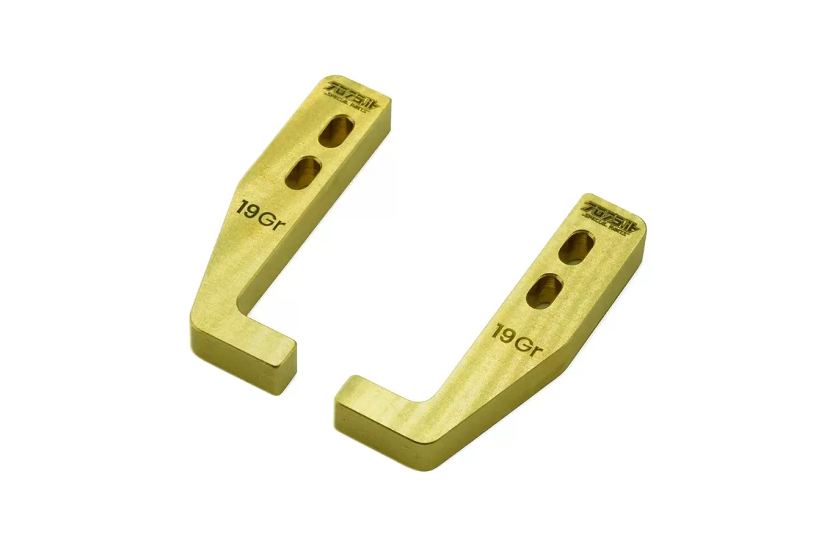 2 x Brass Battery Weight 19 Gr