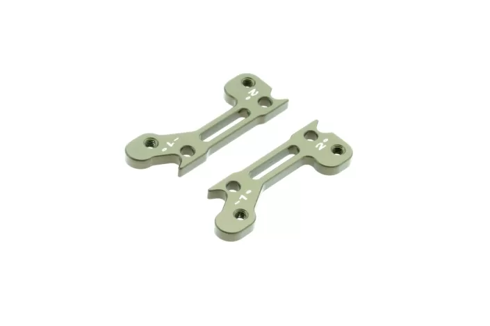 7075 T6 3mm 2 x Upper Arm Bracket Hard Anodized 3°-2°