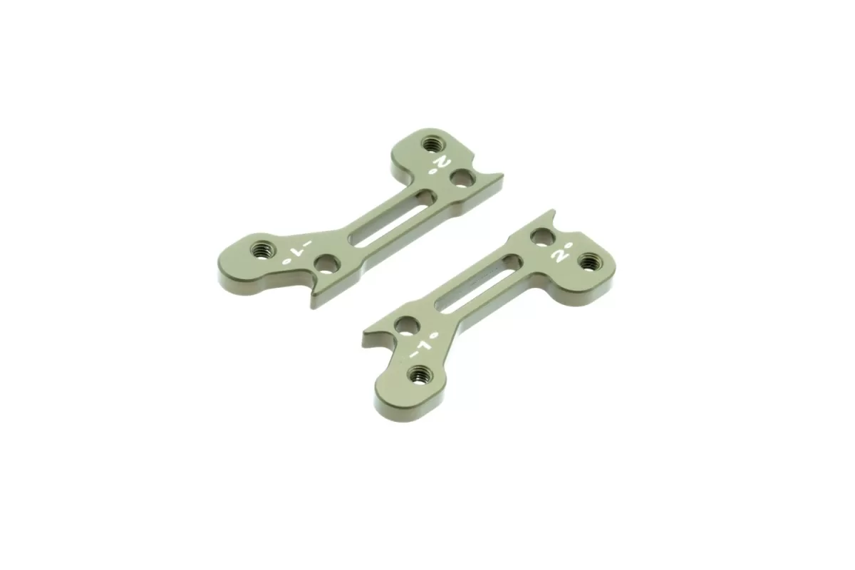 7075 T6 3mm 2 x Upper Arm Bracket Hard Anodized 3°-2°
