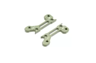 7075 T6 3mm 2 x Upper Arm Bracket Hard Anodized 3°-2°