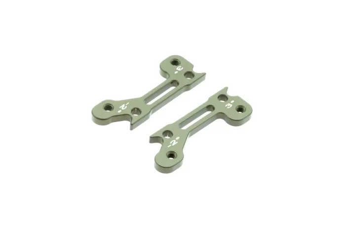 7075 T6 3mm 2 x Upper Arm Bracket Hard Anodized 3°-2°
