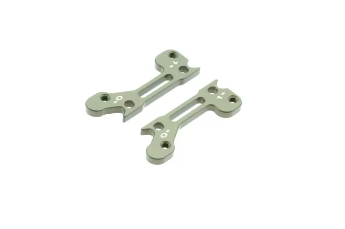 7075 T6 3mm 2 x Upper Arm Bracket Hard Anodized 2°-1°