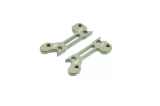 7075 T6 3mm 2 x Upper Arm Bracket Hard Anodized 2°-1°