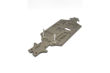 Kyosho MP11 Main chassis Hard Anodized