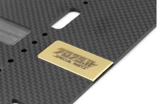 7075-T'20-03 5gr  Battery Plate for CARBON Chassis